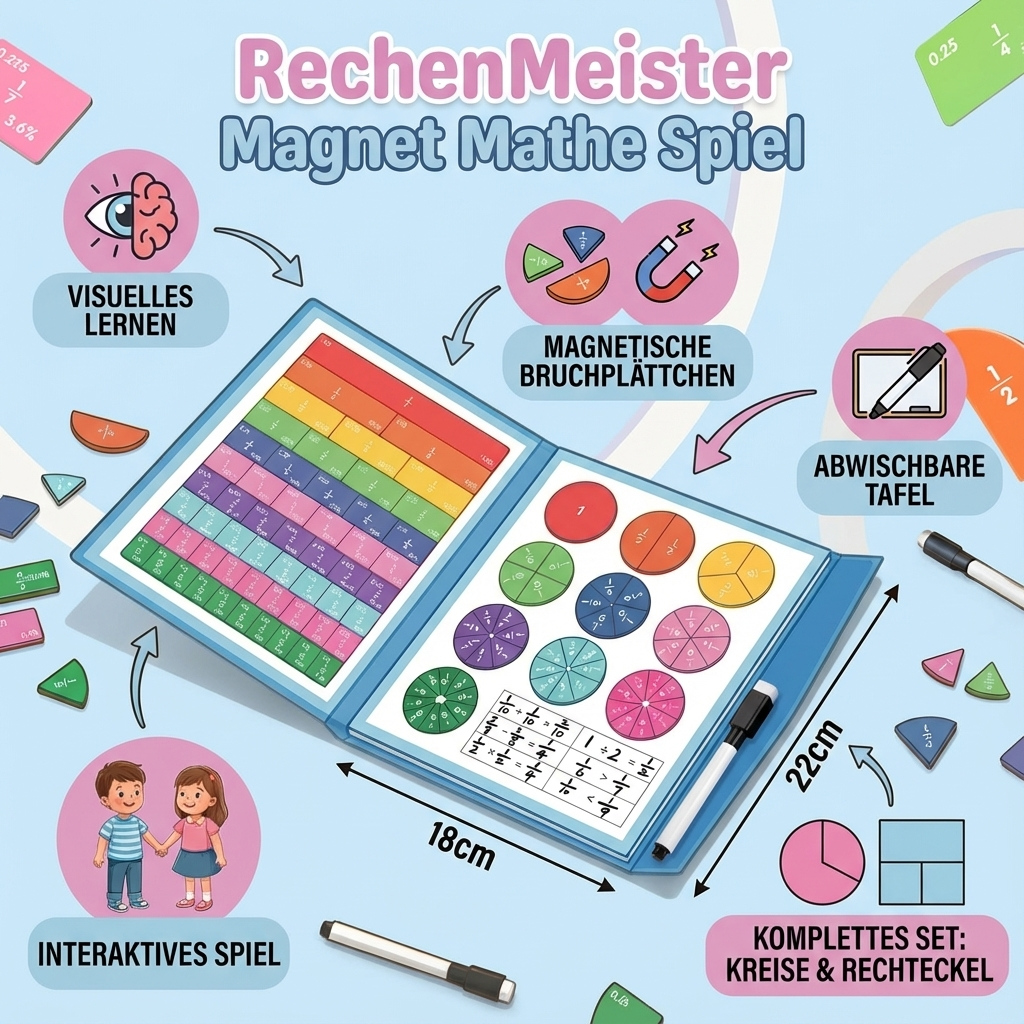 Magnet Math Game | Educational Game for Kids with Colorful Visuals | Interactive Learning Tool for 5 Year Olds 6