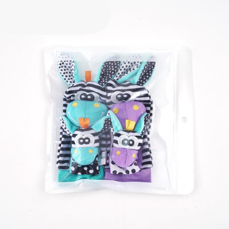 Sensory Plush | Baby Socks & Bracelet Set with Rattles | Colorful Design for Cognitive Development 10