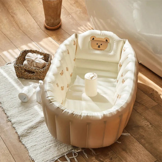Tragbare Faltbare Aufblasbare Babybadewanne