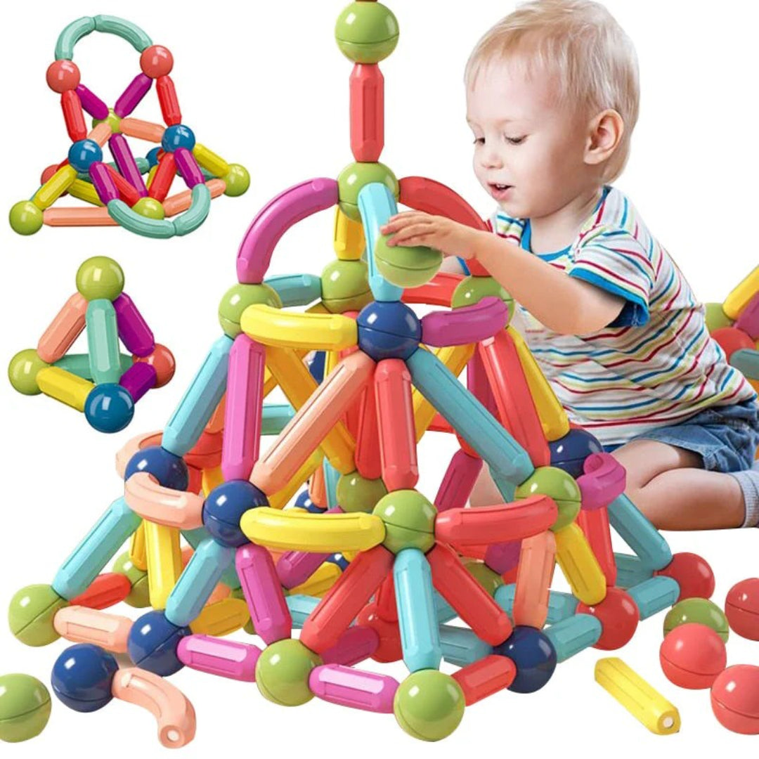 Magnetische Baustäbe - Kreatives Konstruktionsspielzeug