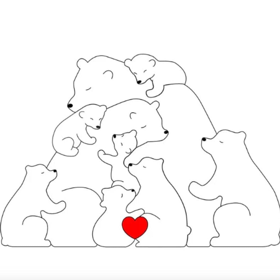 Anpassbare Bärenfamilie – Ein einzigartiges Geschenk für Ihre Liebsten