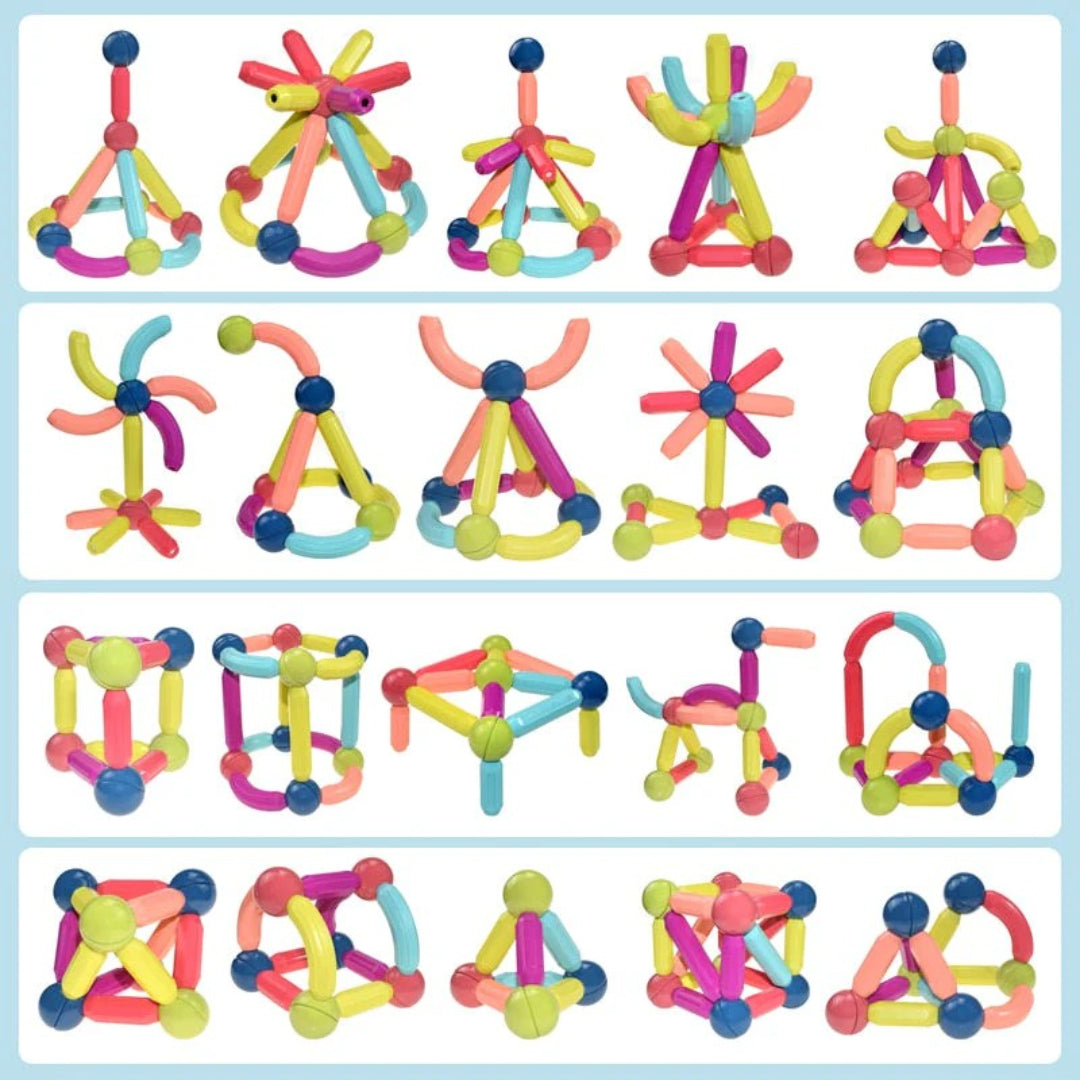 Magnetische Baustäbe - Kreatives Konstruktionsspielzeug