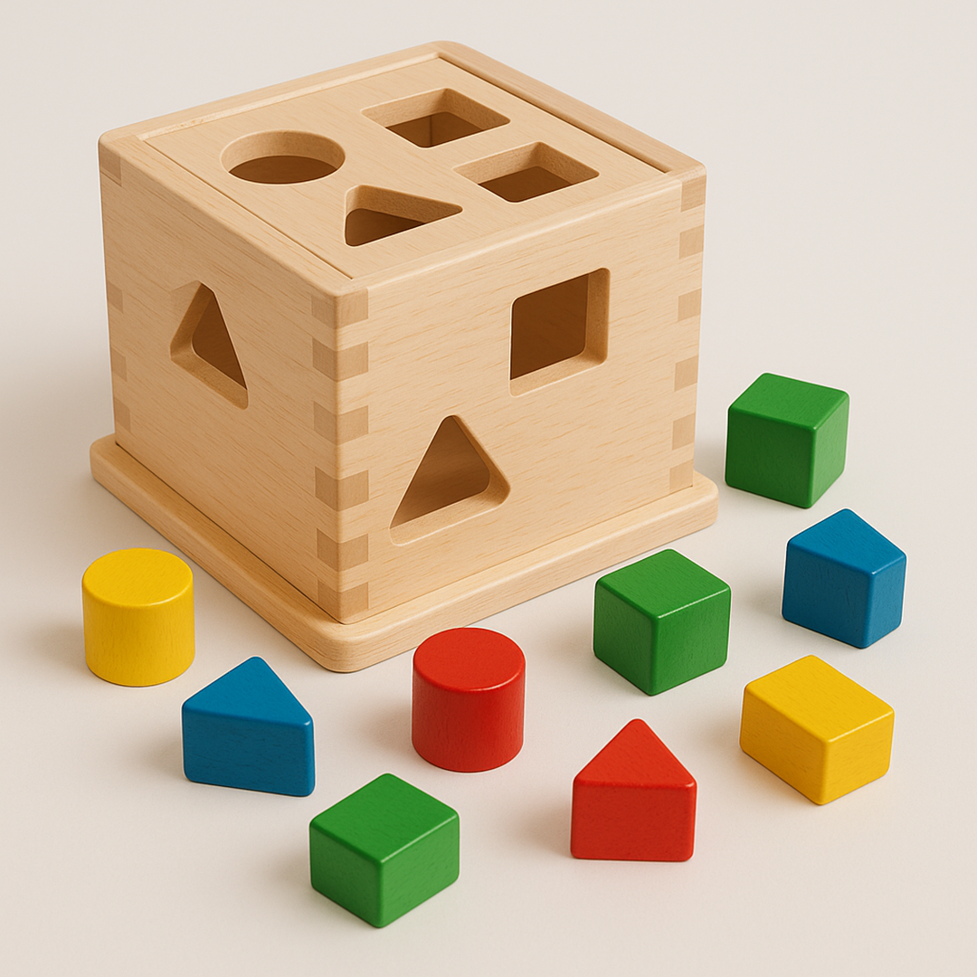 Formensortierspielzeug aus Holz – Lustige Formensortieraktivität für Kinder