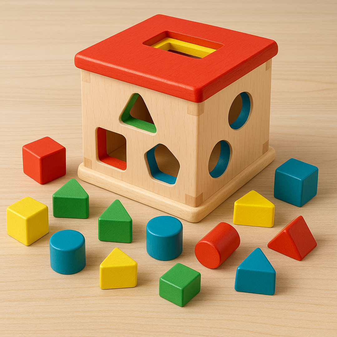 Formensortierspielzeug aus Holz – Lustige Formensortieraktivität für Kinder