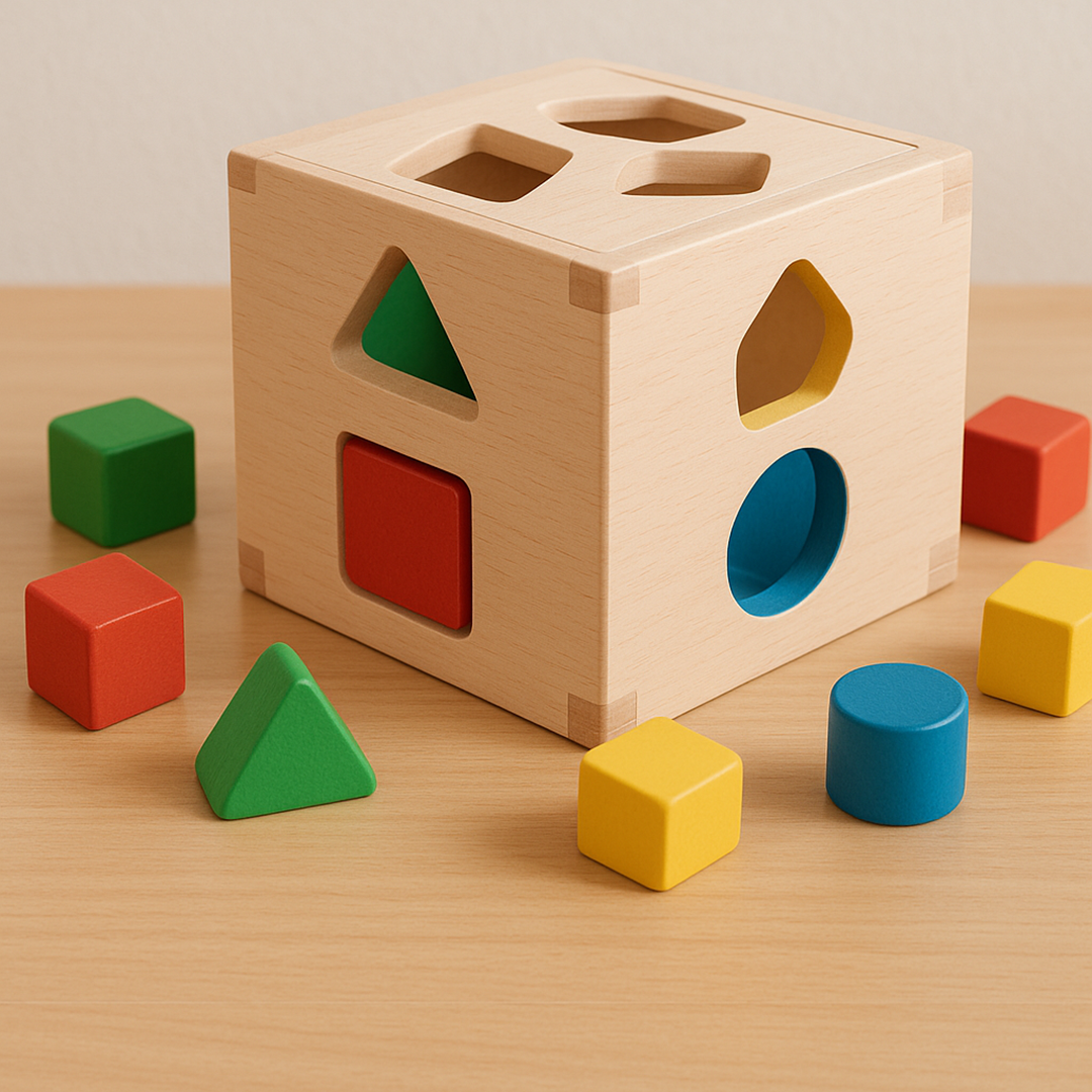 Formensortierspielzeug aus Holz – Lustige Formensortieraktivität für Kinder
