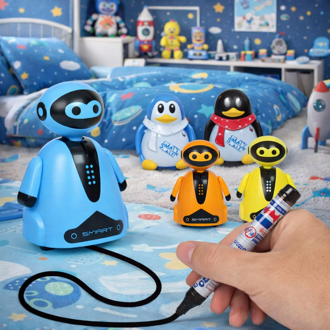 Linienfolgender Roboter – Innovatives Zeichenspielzeug mit kostenlosen Stiften