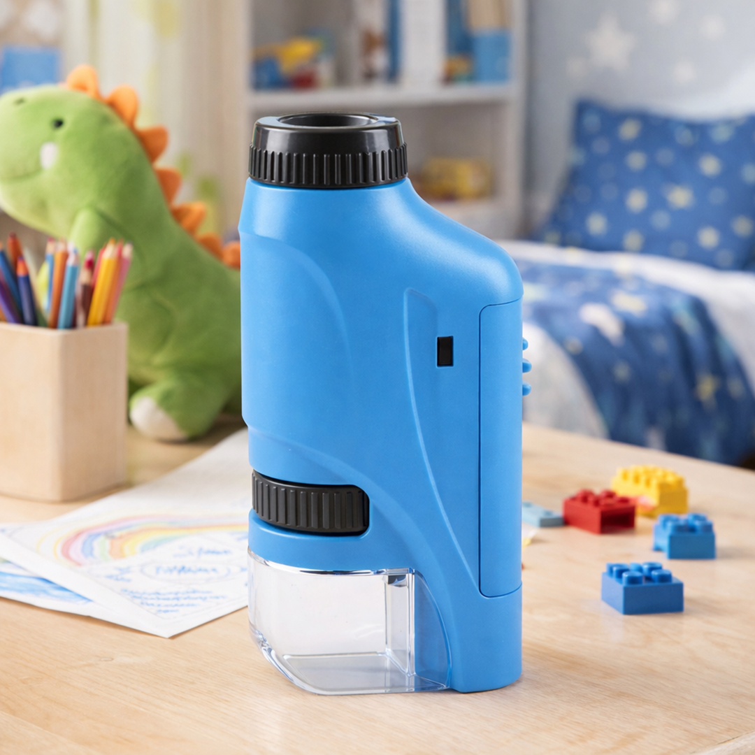 Kinder LED Taschenmikroskop – Entdecken und Forschen aus nächster Nähe!