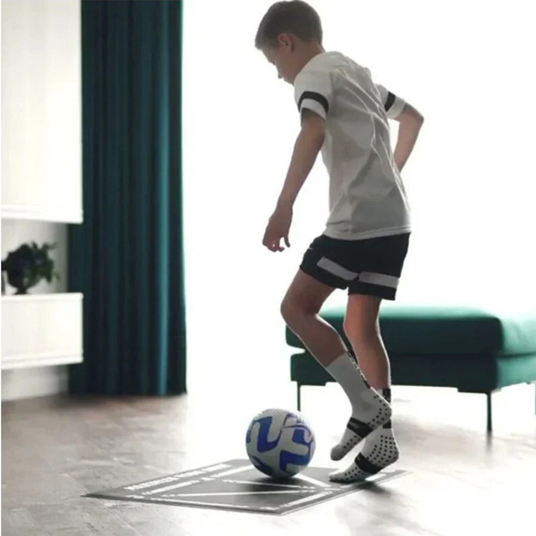 Rutschfeste Fußballtrainingsmatte für technische Übungen