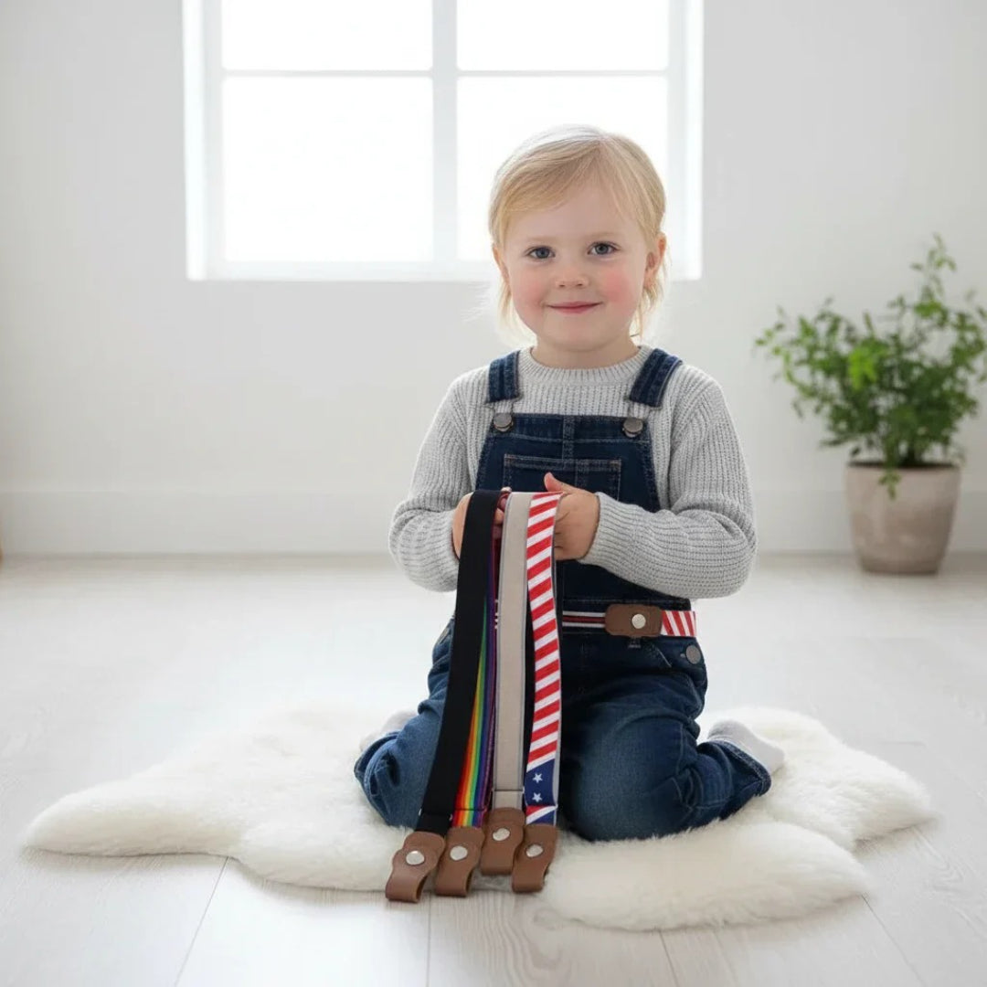 Verstellbarer Elastischer Gürtel für Kinder - Passt 40–65 cm