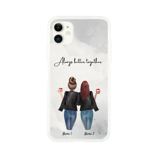 Best Friends Leather Jacket - Customized Phone Case