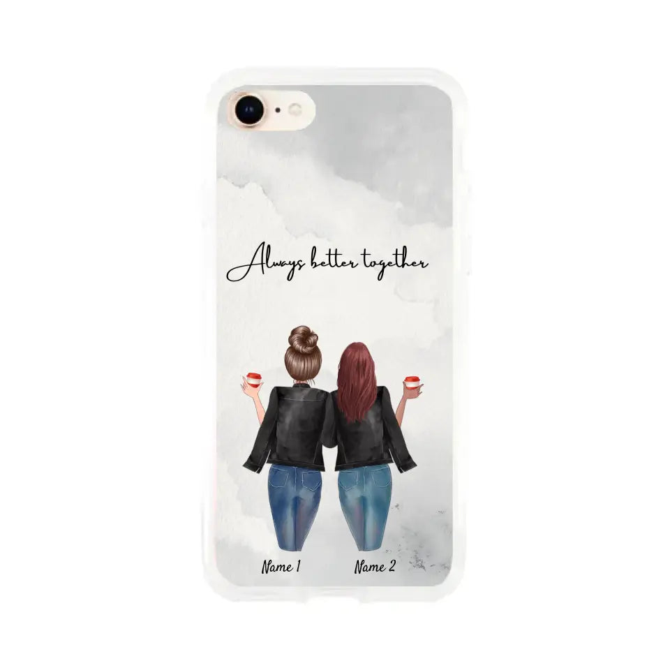 Best Friends Leather Jacket - Customized Phone Case