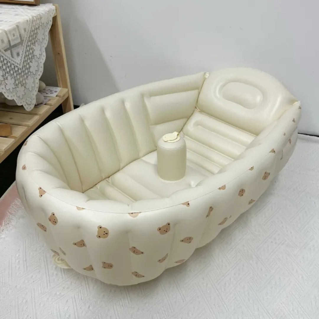 Tragbare aufblasbare Babybadewanne für Reisen