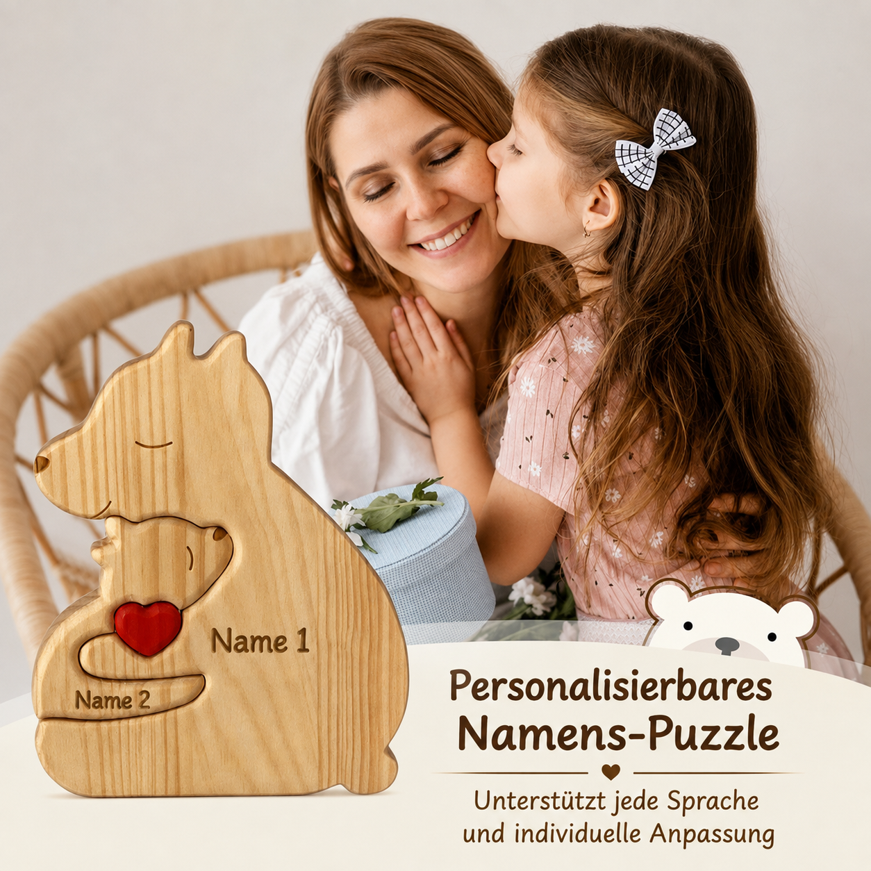 Anpassbare Bärenfamilie – Ein einzigartiges Geschenk für Ihre Liebsten