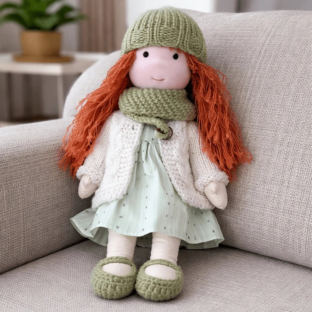 Weiche Baumwolle Handgemachte Waldorf Puppe – Perfekt für die Spielzeit