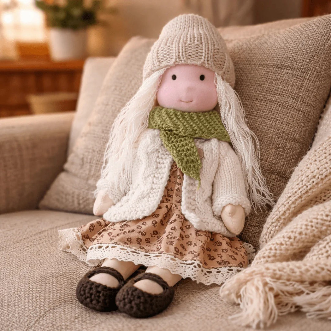 Weiche Baumwolle Handgemachte Waldorf Puppe – Perfekt für die Spielzeit
