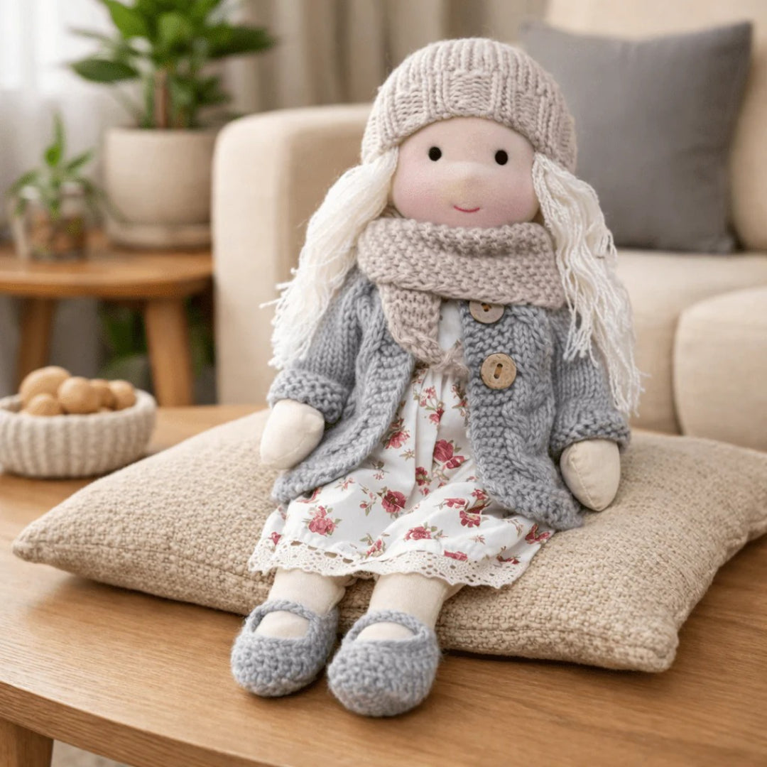 Weiche Baumwolle Handgemachte Waldorf Puppe – Perfekt für die Spielzeit