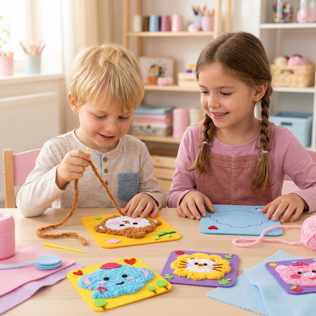 Creative Doll Craft Kit | DIY Embroidery Set with Easy Instructions | Fun Activity for Imaginative Play 3