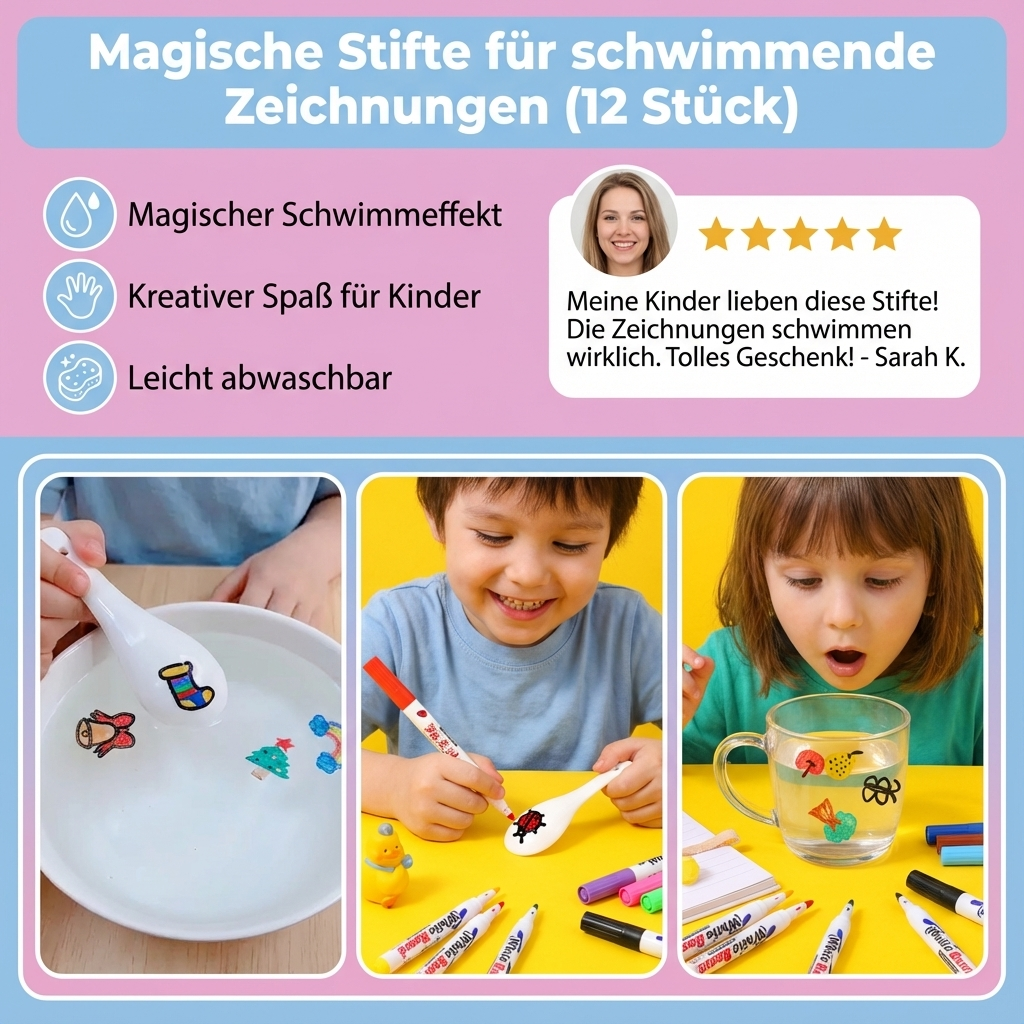 Creative Magic Pens | Floating Drawing Set with 12 Vibrant Colors | Fun Art Tool for Imagination and Creativity 3