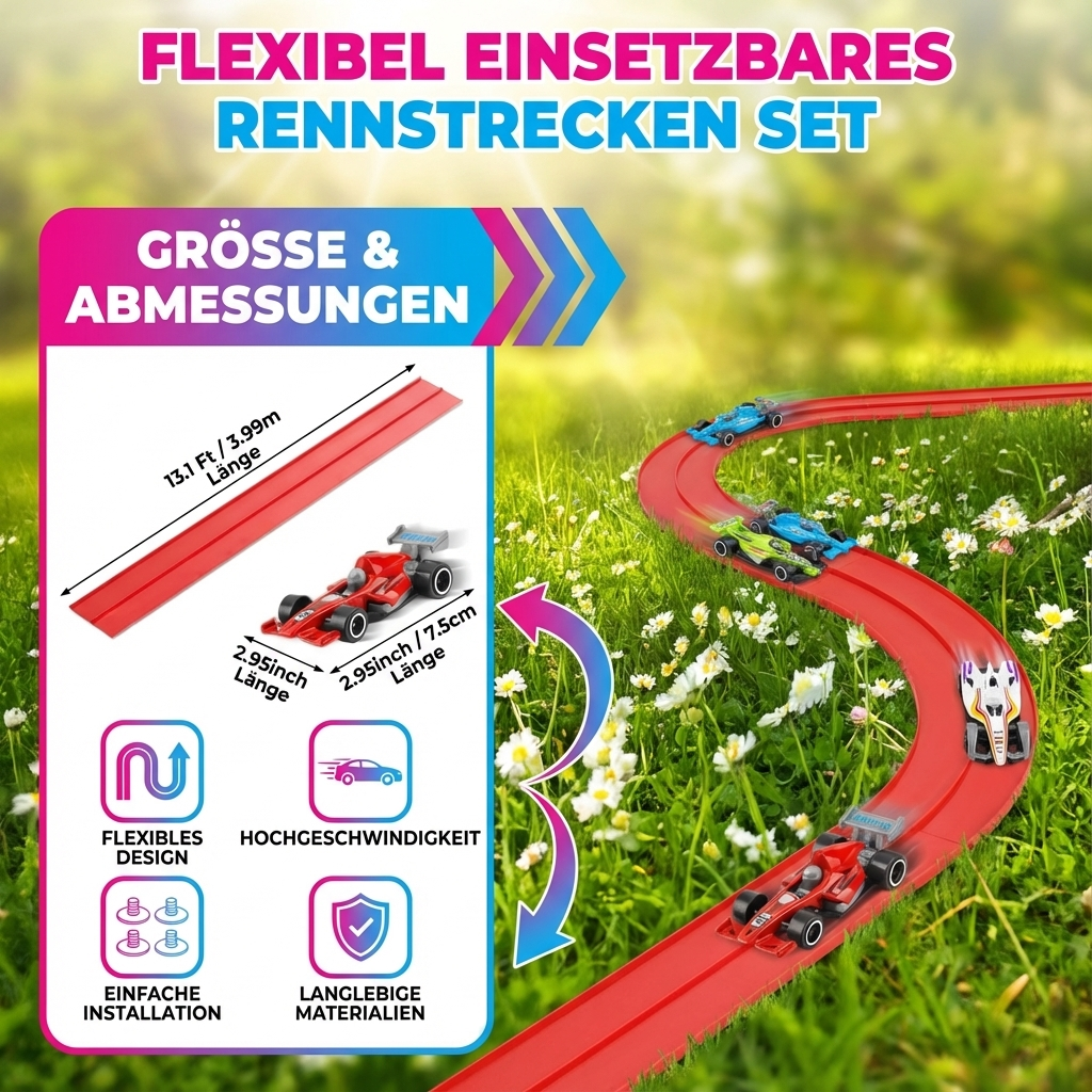 Creative Racing Track Toy Set with Flexible Rails & Luminous Effects for Endless Fun 6