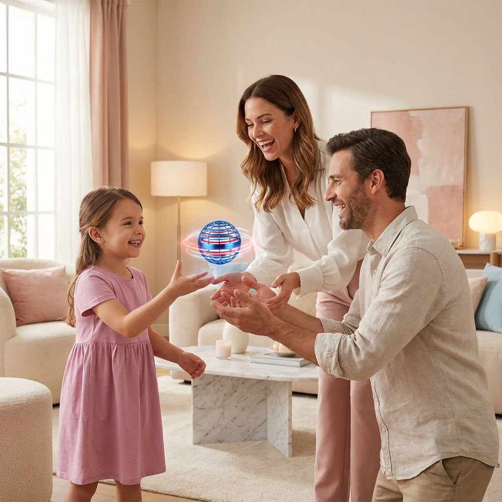 GlowSphere | Floating Game Ball with LED Effects | Rechargeable Fun for All Ages 1