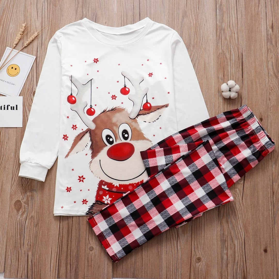 Rentier-Themen Familien-Weihnachtsoutfit Set
