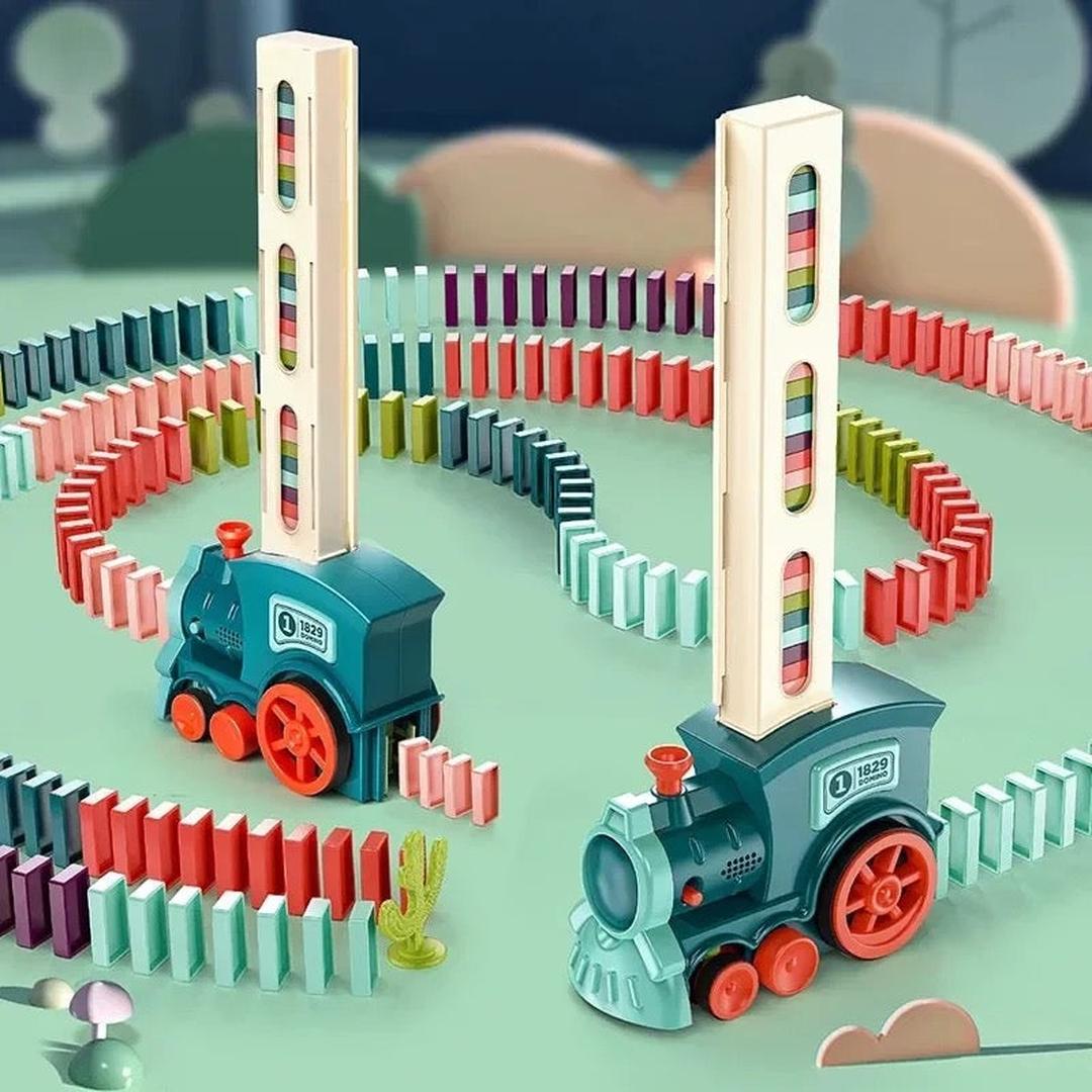 Automatisches Domino-Zugspiel für Kinder