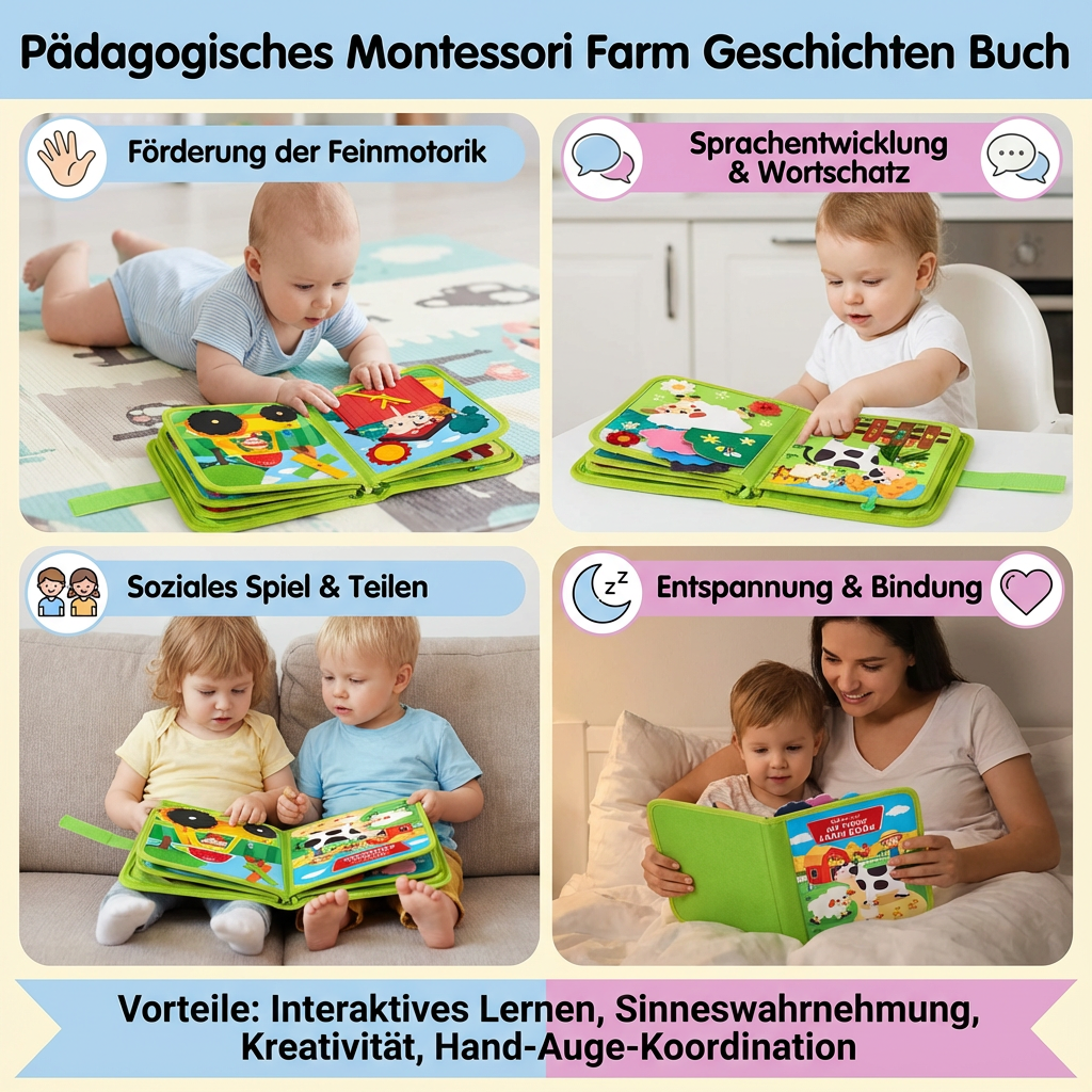 Interactive Farm Stories Book for Kids with Colorful Illustrations | Engaging Learning Adventure for Early Development 4