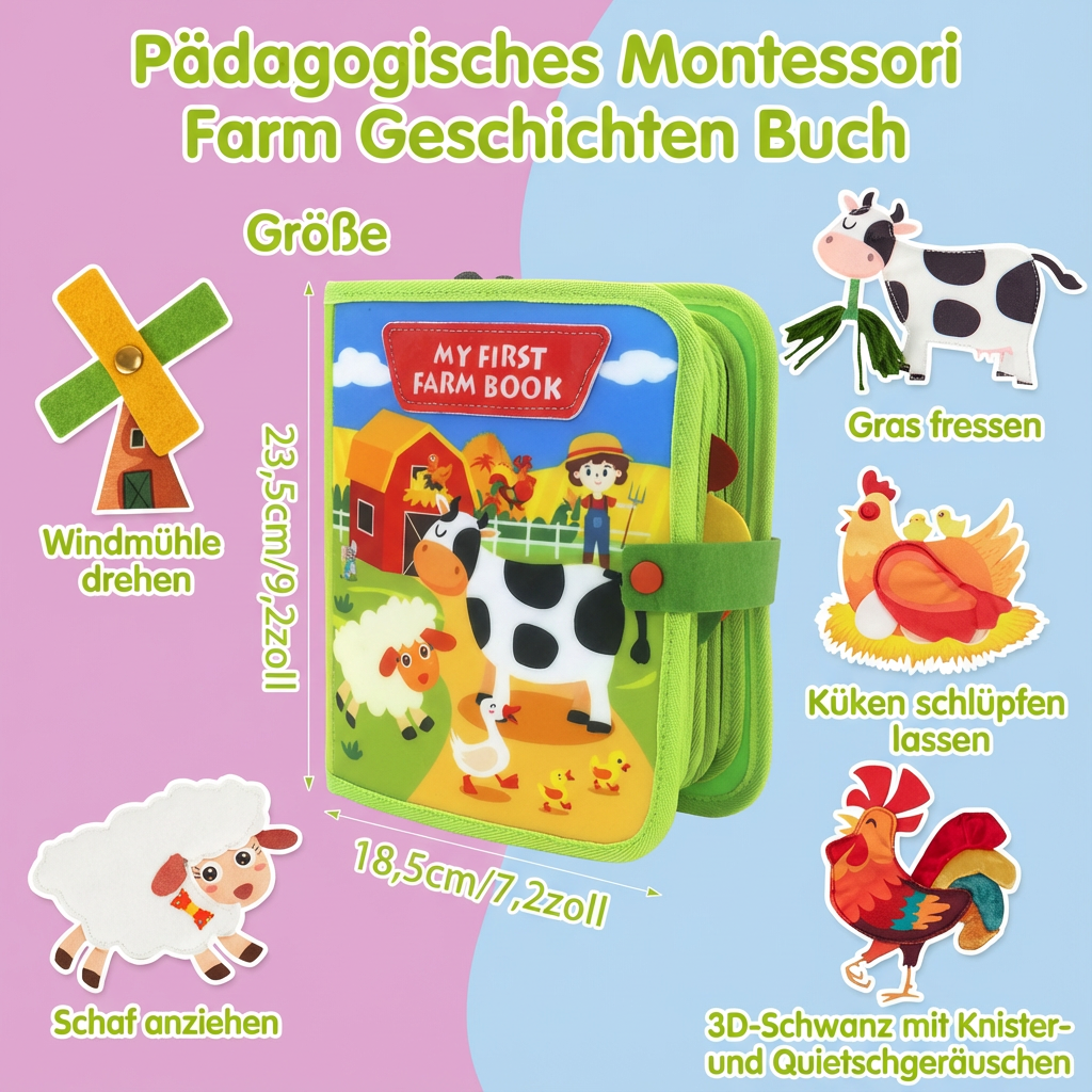 Interactive Farm Stories Book for Kids with Colorful Illustrations | Engaging Learning Adventure for Early Development 5