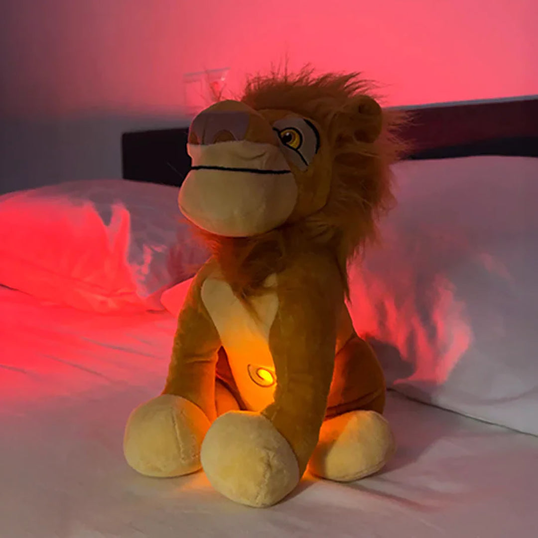 Animierte Plüschlöwin – Interaktive Atembewegung
