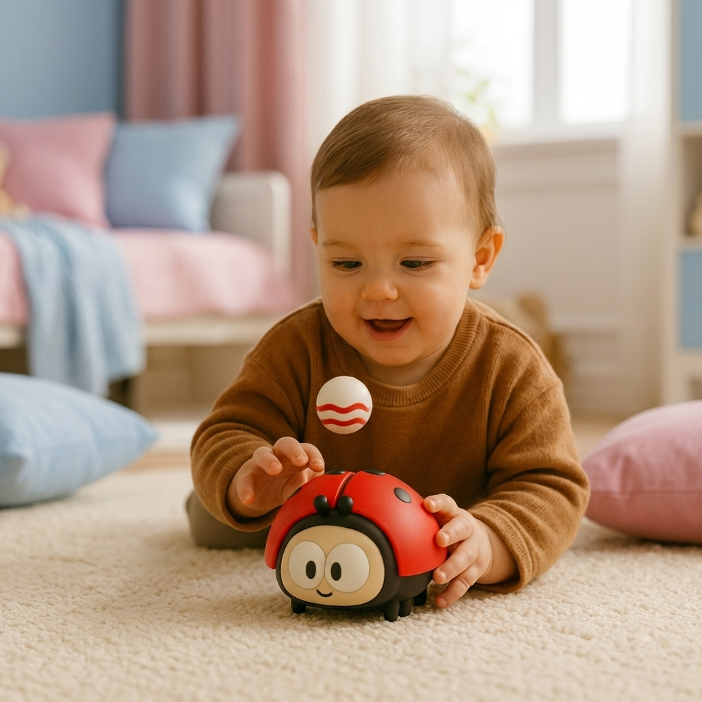 Ladybug Air Ball Toy | Magical Floating Balloon Effect | Safe Design for Developmental Fun 2