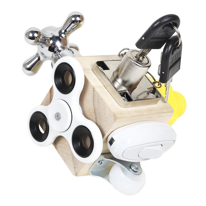 Montessori Learning Cube | Educational Toy with Locks & Latches | Interactive Learning Resource for Cognitive Development 7