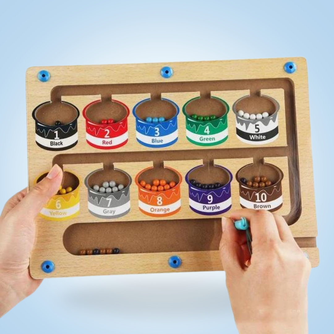 Montessori Magnetic Labyrinth | Educational Toy for Motor Skills Development | Fun Learning Experience for Kids Age 3+ 6