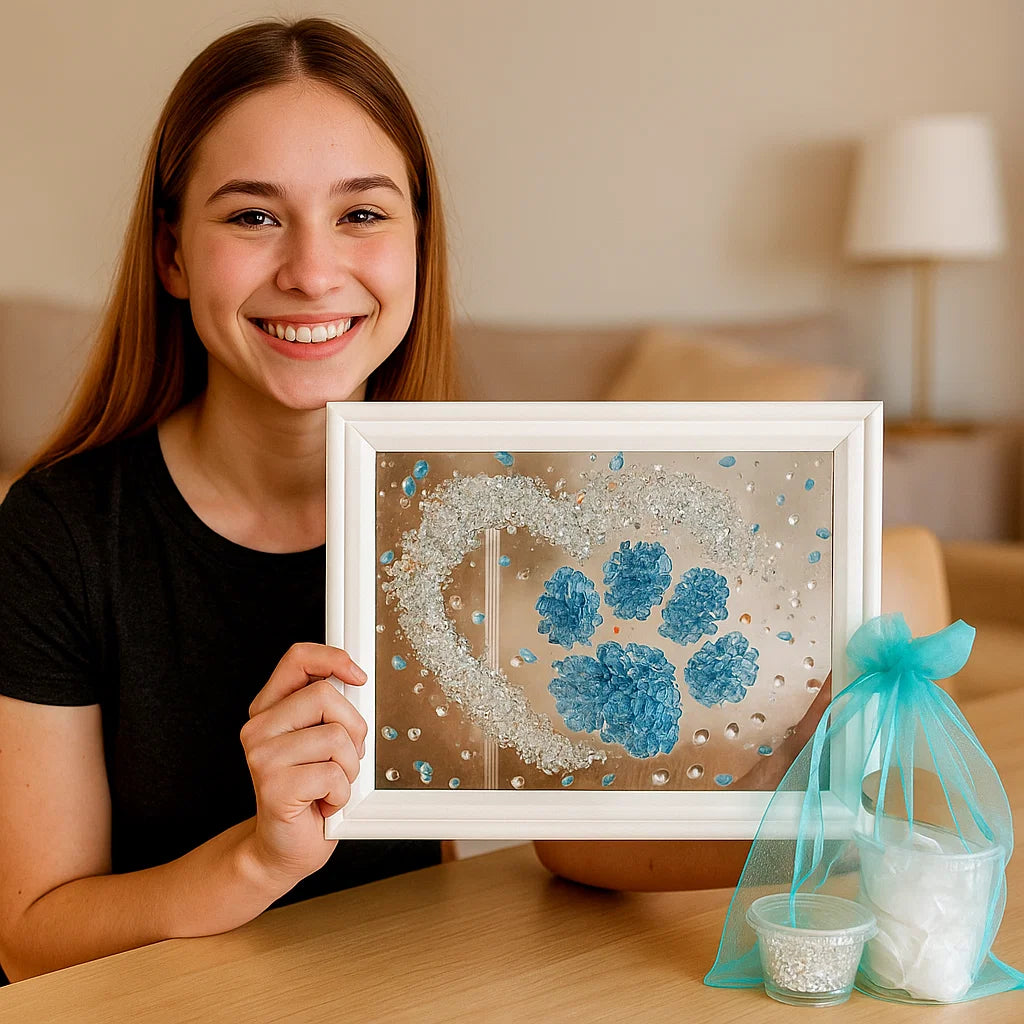 Ocean Treasures | DIY Sea Glass Art Kit with Natural Driftwood | Creative Home Decor for Unique Personal Touch 6