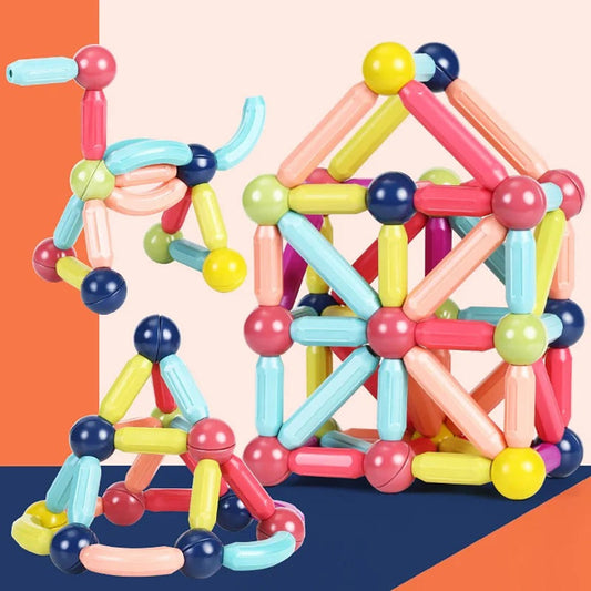 Magnetisches Bau-Set – Stäbe und Verbindungen