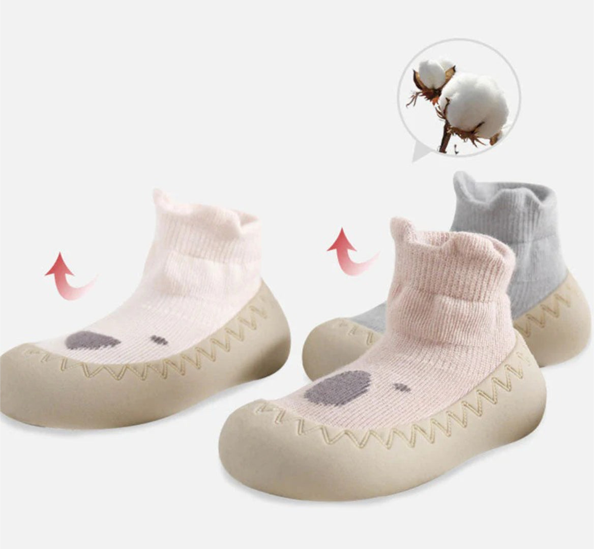 Rutschfeste Baby-Schuhe für die ersten Schritte