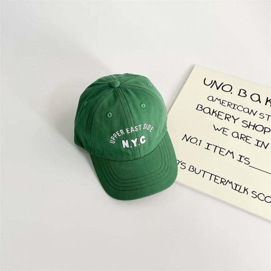 Unisex Kinder Sonnenhut mit NYC-Stickerei