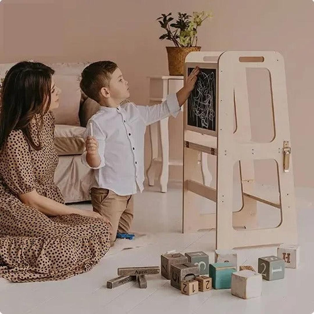 4-in-1 Bildungs-Kletterturm für Kleinkinder – Spaß und Lernen kombiniert