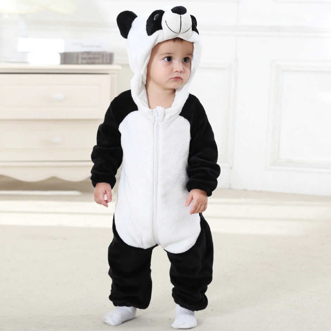 Gemütlicher Cartoon-Hoodie-Fleece-Overall