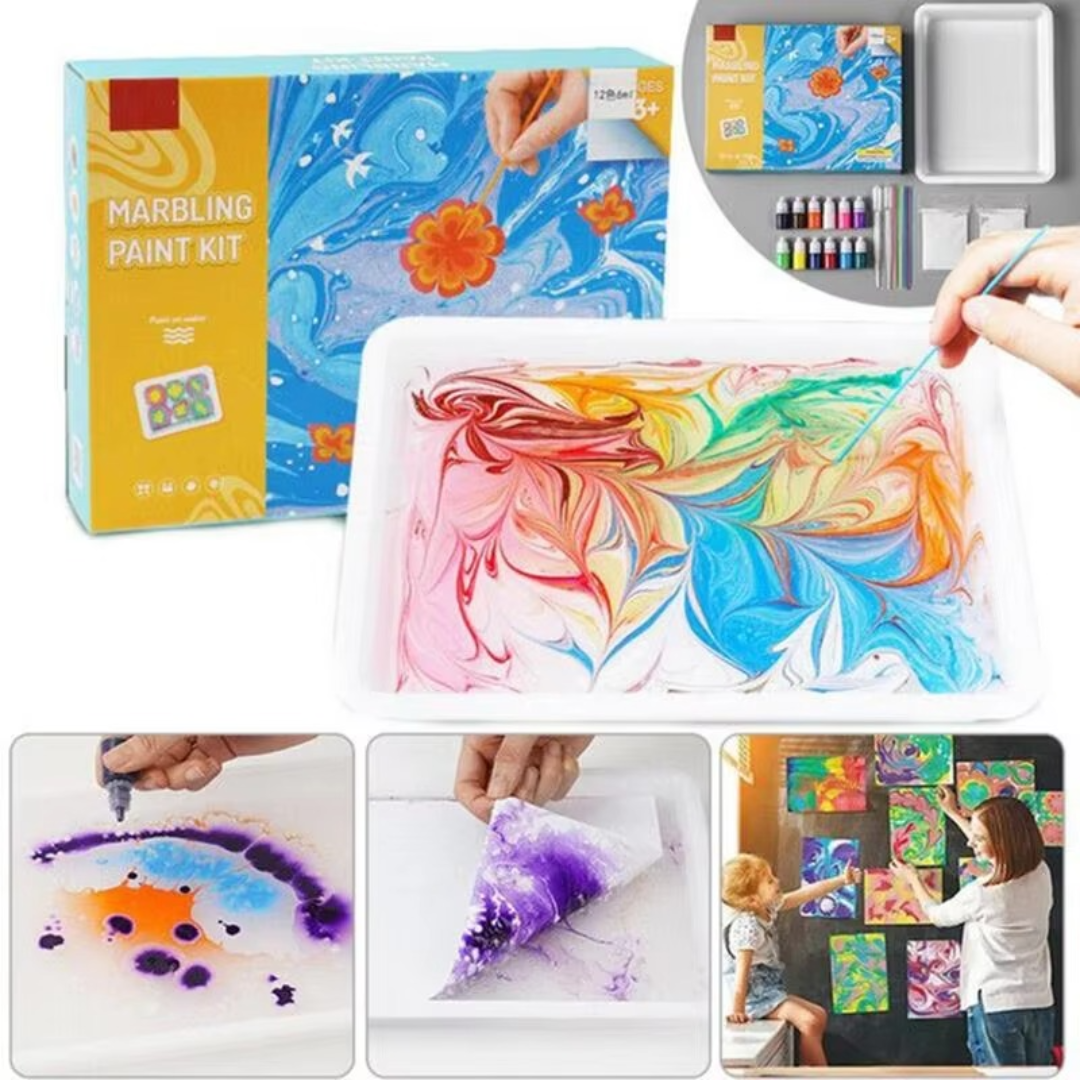 Künstlerisches Marmorierungs-Aquarell-Set – Spaß beim Malen