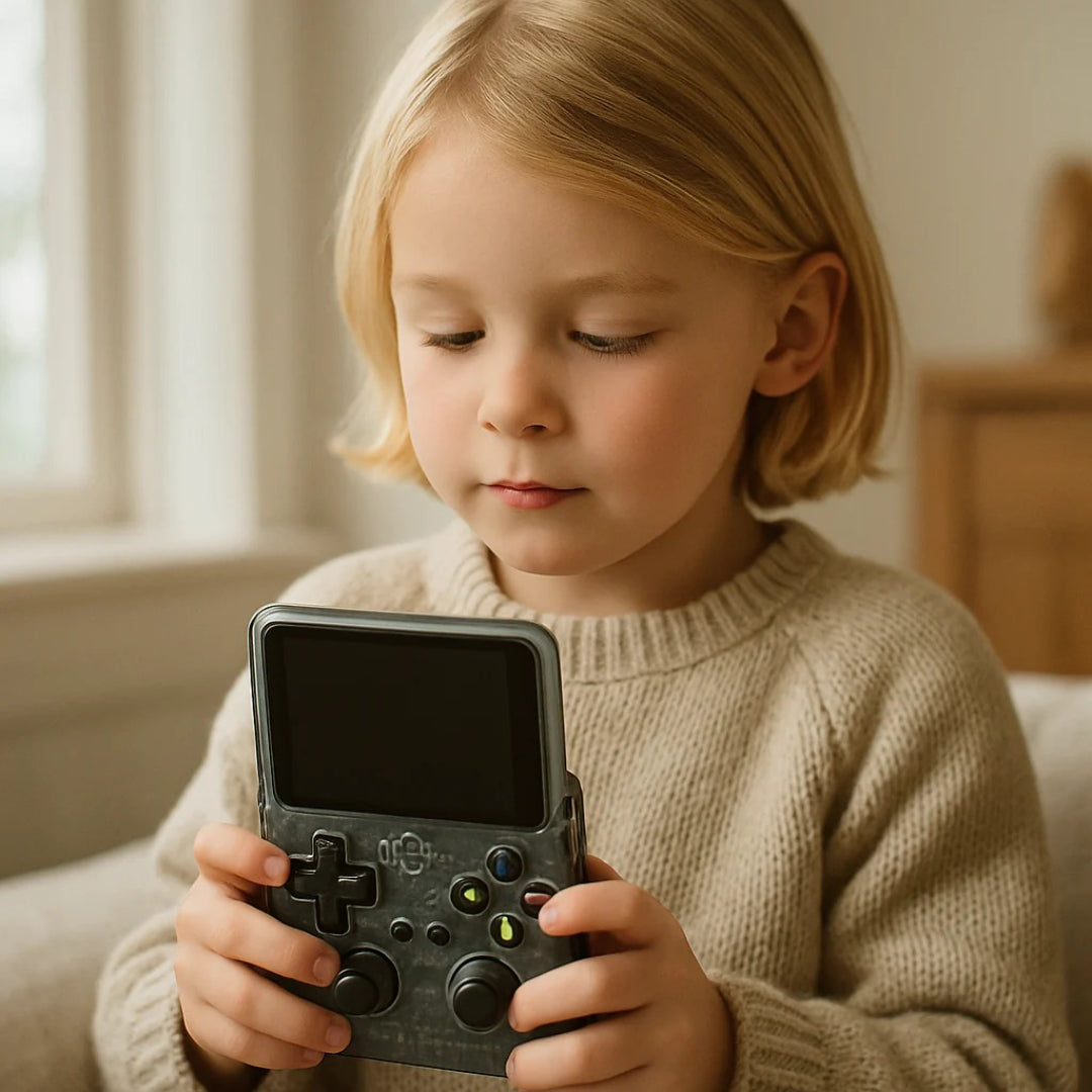 Tragbare HD-Spielkonsole mit 25.000 integrierten Spielen