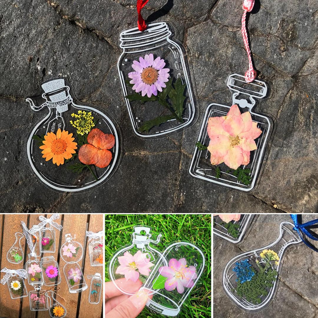 DIY Lesezeichen-Set mit gepressten Blumen - 30-teilige Kollektion