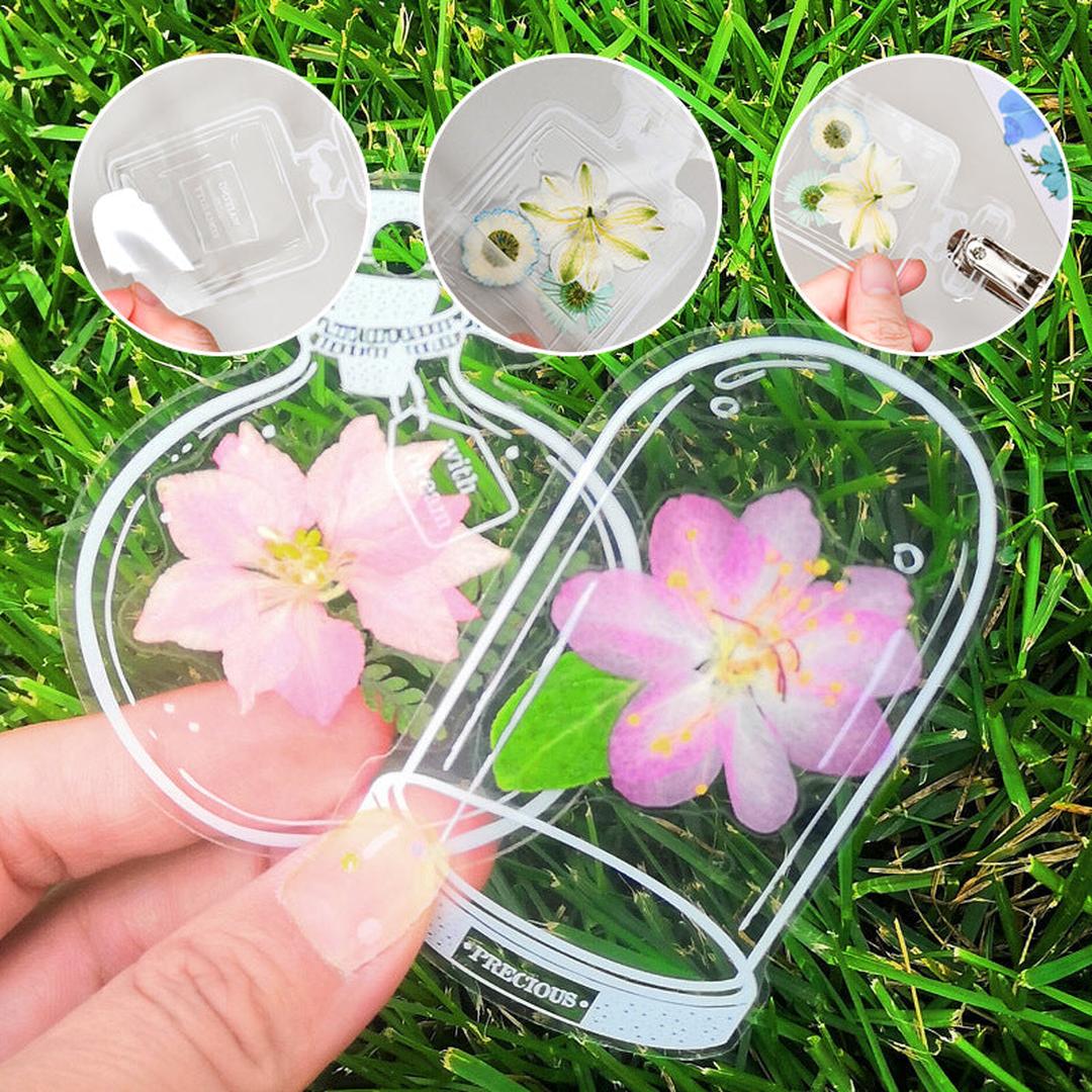 DIY Lesezeichen-Set mit gepressten Blumen - 30-teilige Kollektion