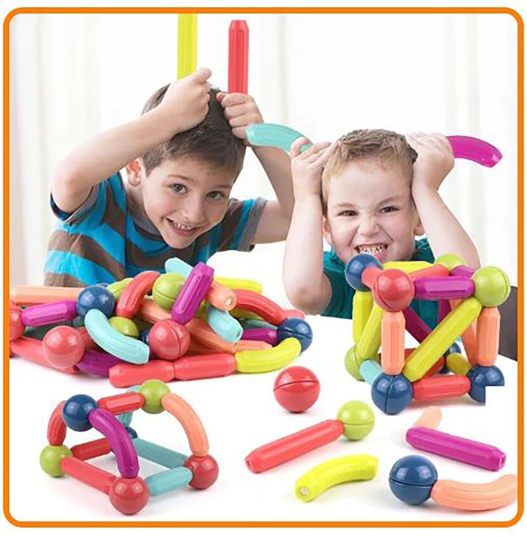 Magnetisches Bau-Set – Stäbe und Verbindungen