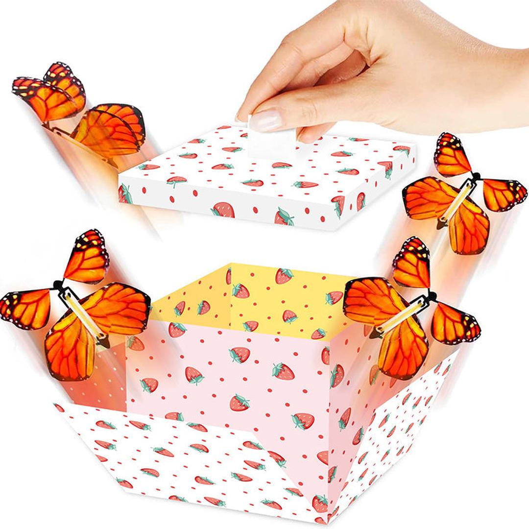 Aufzieh-Magie Schmetterlingsset - Fliegende Schmetterlinge