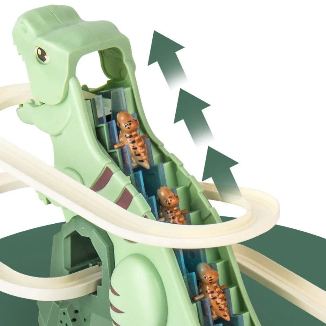 Dinosaurier-Rennstrecke mit Autos und automatischer Kletterfunktion