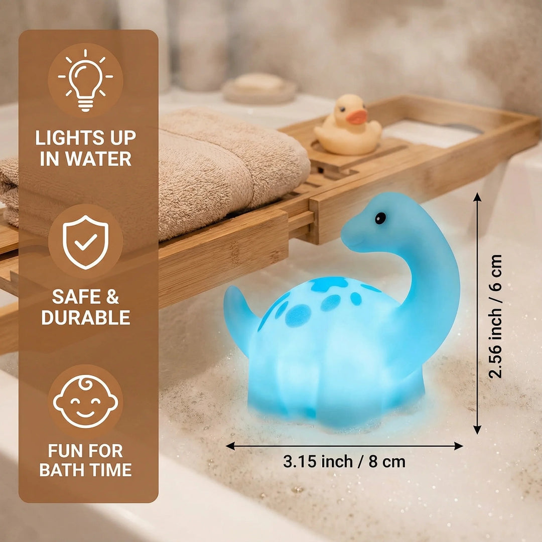 Illuminiertes Dinosaurier-Badspielzeug - LED Wasser Spiel