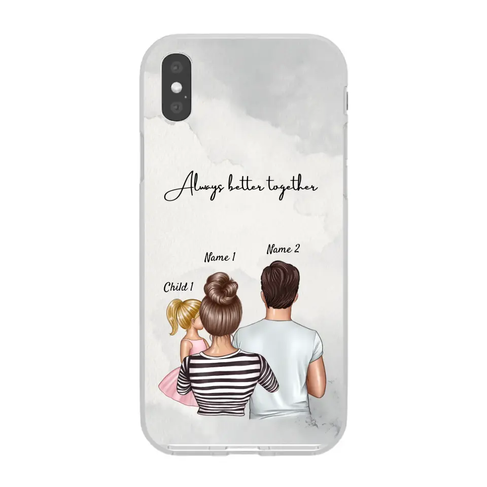 Family with children - Customized Phone Case (up to 4 children)