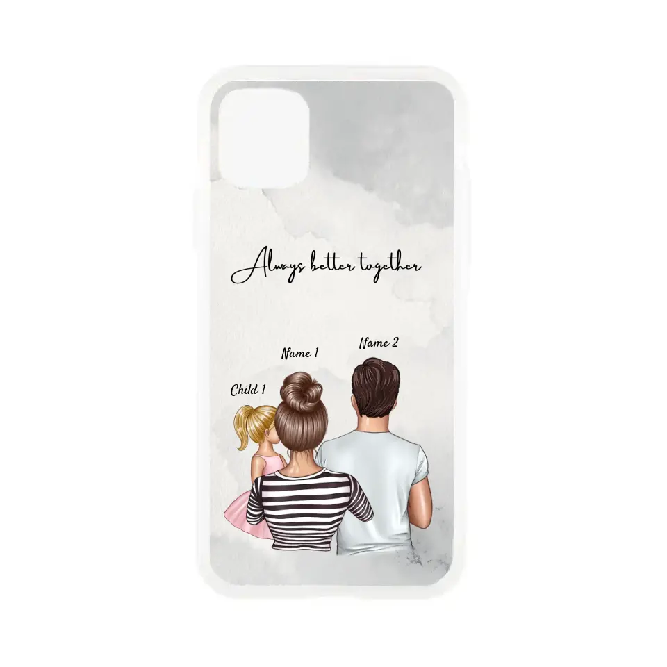 Family with children - Customized Phone Case (up to 4 children)