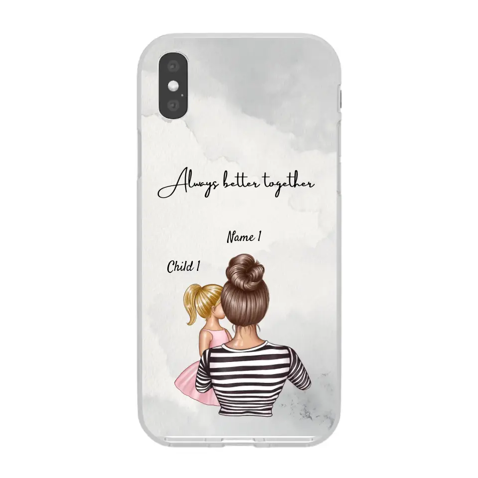 Mum with kids - Customized Phone Case (up to 4 children)