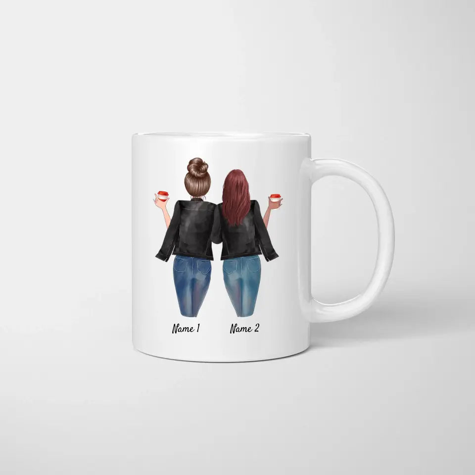 Sisters by blood - personalized mug